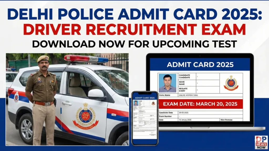 Delhi Police Driver Admit Card