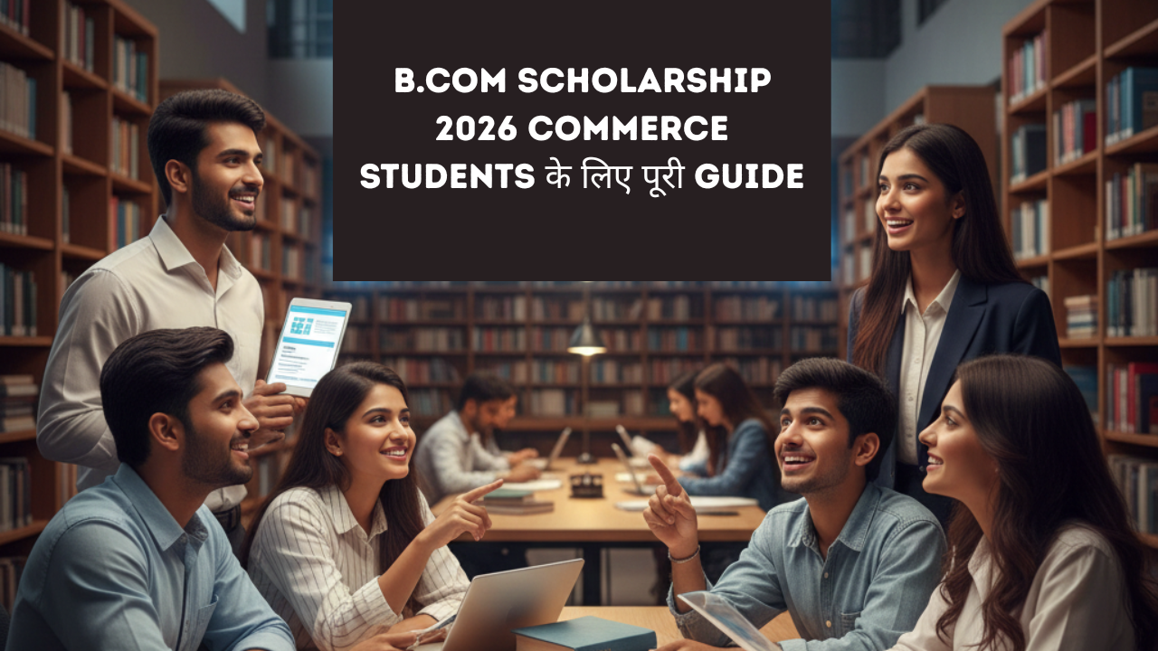 B.COM Scholarship 2026 Commerce Students के लिए पूरी Guide B.COM Scholarship