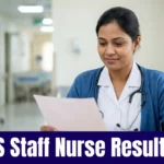 CCRAS Staff Nurse Result 2026 मेरिट लिस्ट, कट ऑफ, Answer Key CCRAS Staff Nurse Result 2026