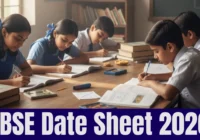 HBSE Date Sheet
